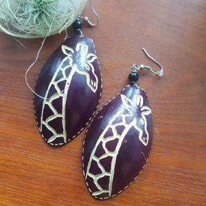 🎁🎁Handmade Giraffe Earrings/Elephant Earrings